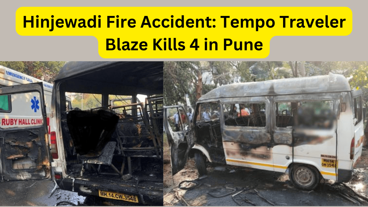 Hinjewadi Tempo Traveler Fire News