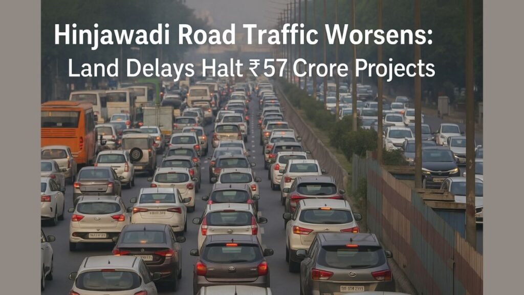 Hinjawadi Road Traffic Worsens: Land Delays Halt ₹57 Crore Projects