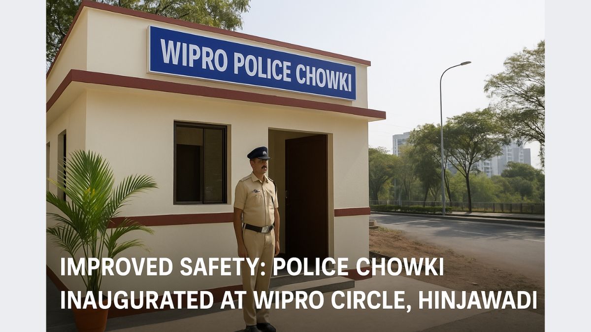Improved Safety Police Chowki Inaugurated at Wipro Circle, Hinjawadi