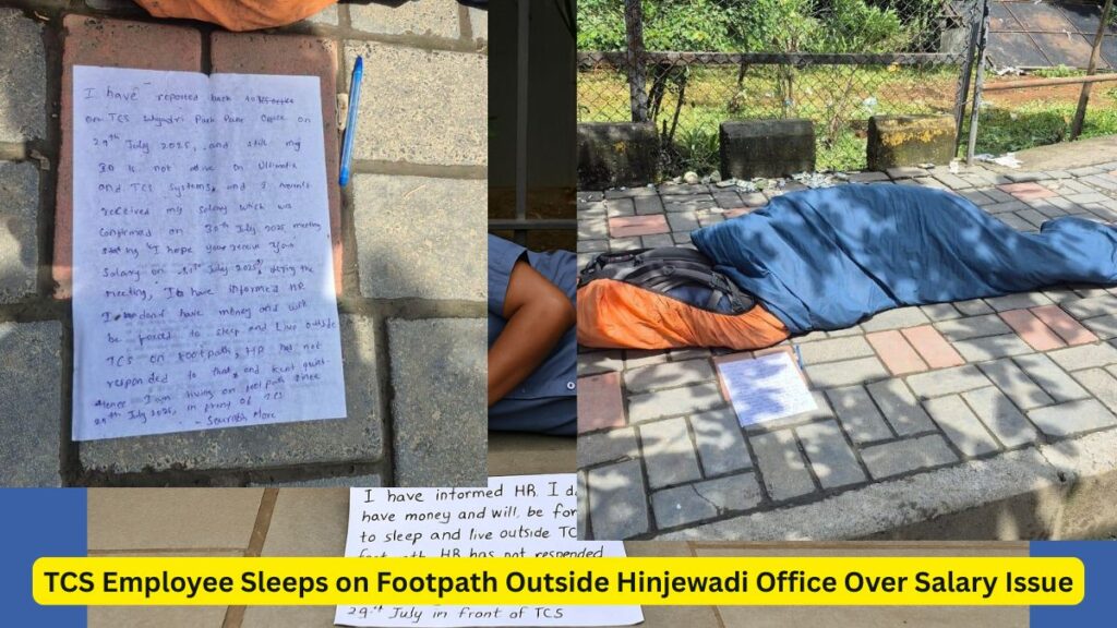 TCS Employee Footpath Hinjewadi Incident Sparks Concern Over Payroll Delays