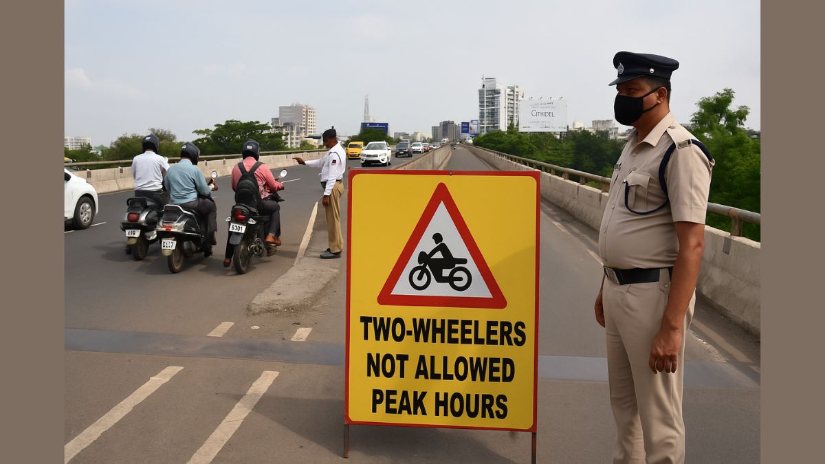 Hinjewadi-Wakad Flyover Two-Wheelers Banned During Peak Hours, Alternative Routes Announced -