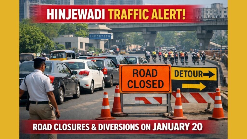 Hinjewadi Traffic Alert Major Road Closures and Diversions on January 20  Hinjawadi Update