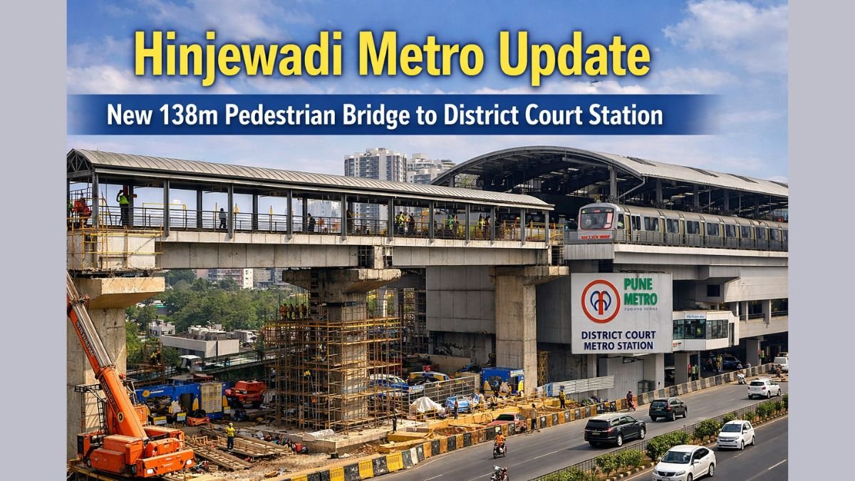 Hinjewadi Metro Update: 138m Pedestrian Bridge to Connect Directly to District Court Station